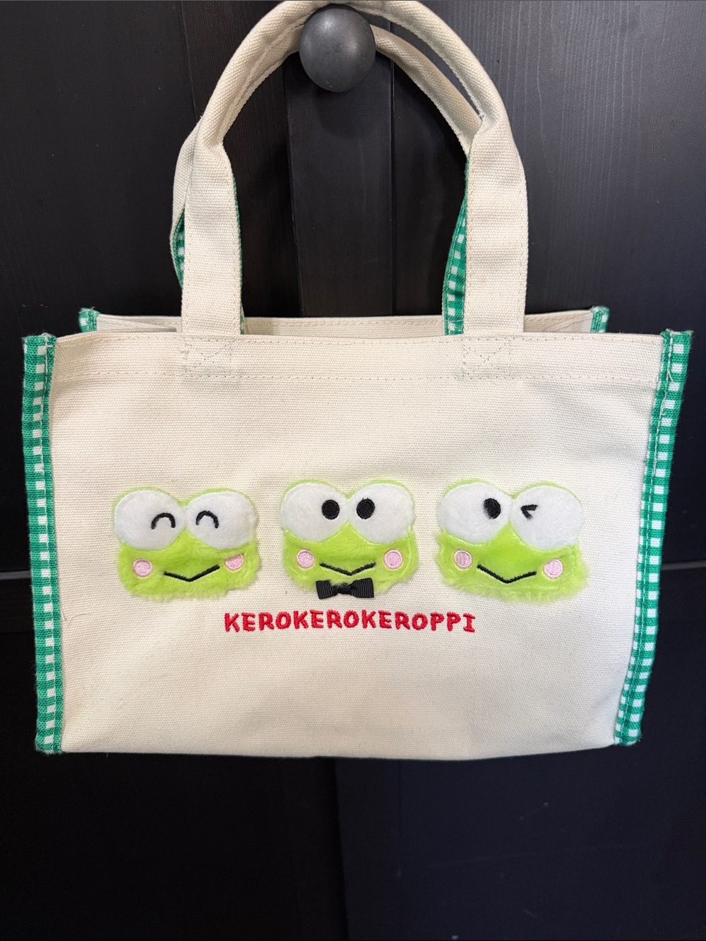 Keroppi tote bag/ purse canvas brand new with tags